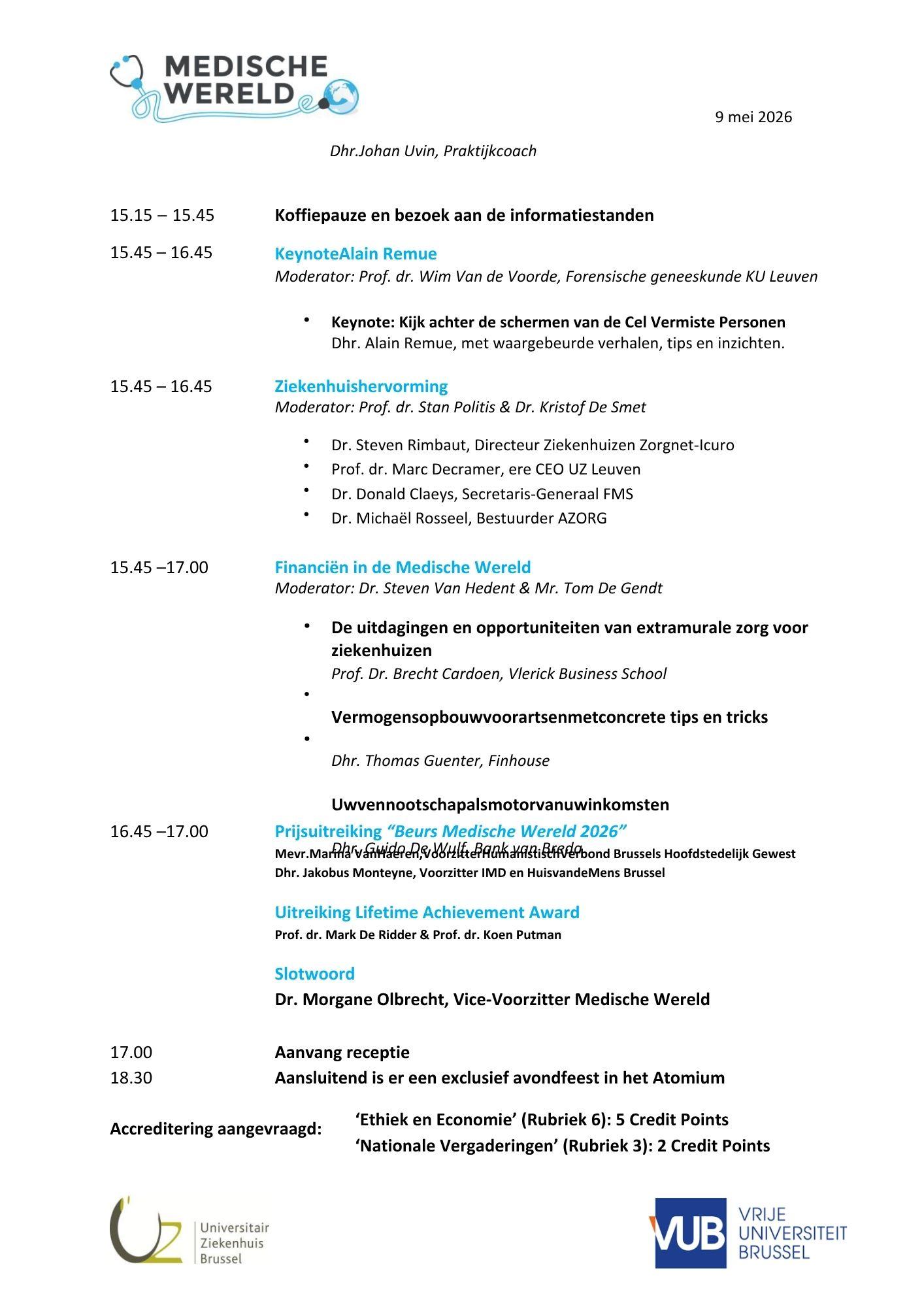 programma medische wereld 2026