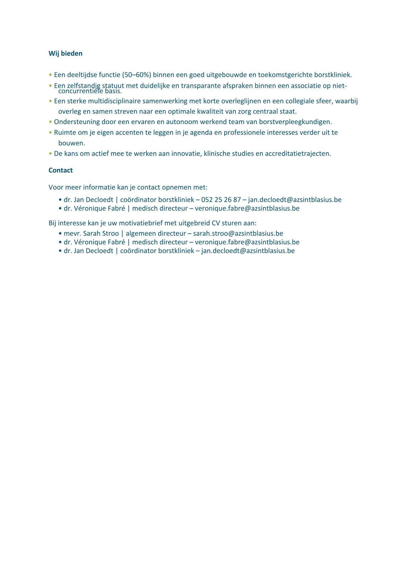 vacature Dendermonde